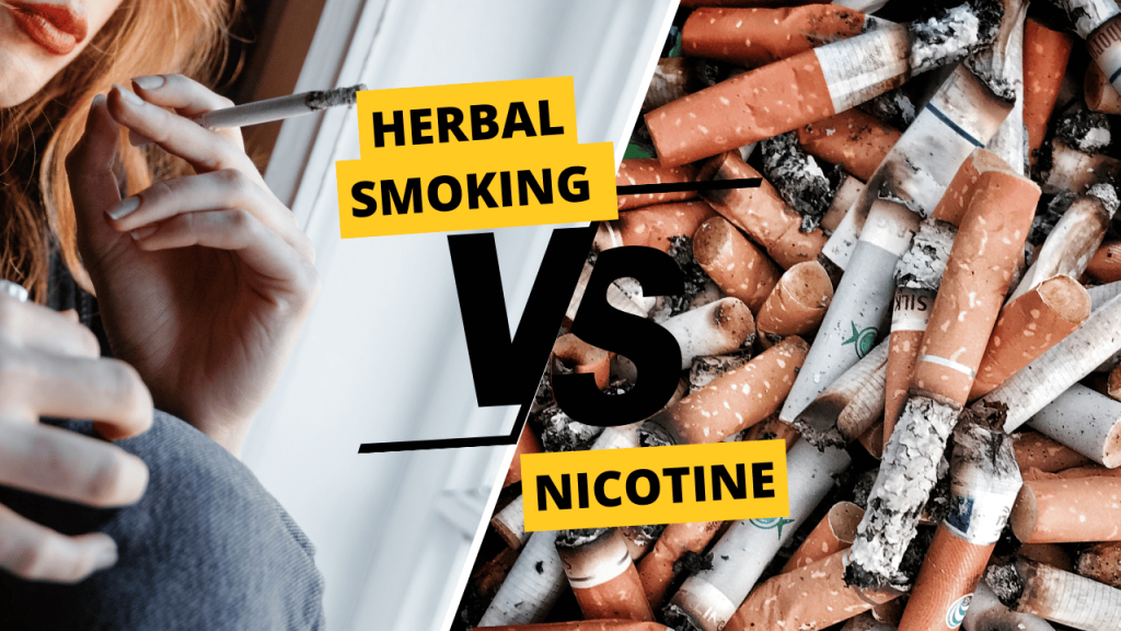 Herbal Smoking Blends vs. Nicotine Replacement